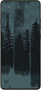 Силиконовый чехол Лиса и ночной лес для Motorola Edge 60 Pro 5G - 6481u-4020 изображение 