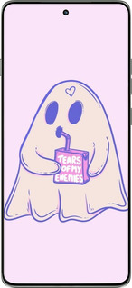 Силиконовый чехол Милый призрак для Motorola Edge 60 Pro 5G - 6507u-4020 изображение 