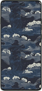 Силиконовый чехол Морская тематика в стиле арт-деко для Motorola Edge 60 Pro 5G - 6520u-4020 изображение 