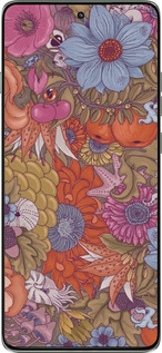 Силіконовий чехол Абстрактні  квіти для Motorola Edge 60 Pro 5G - 6526u-4020 изображение 