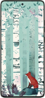 Силіконовий чехол Лис у зеленому лісі для Motorola Edge 60 Pro 5G - 6547u-4020 изображение 