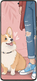 Силіконовий чехол Корги 3 для Motorola Edge 60 Pro 5G - 6707u-4020 изображение 