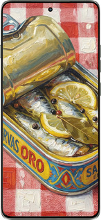 Силиконовый чехол Vintage Sardine Tin Phone для Motorola Edge 60 Pro 5G - 6772u-4020 изображение 