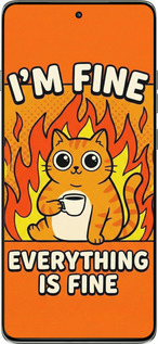 Силиконовый чехол Funny Cat для Motorola Edge 60 Pro 5G - 6786u-4020 изображение 