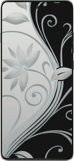 Силиконовый чехол Цветы на чёрно-белом фоне для Motorola Edge 60 Pro 5G - 840u-4020 изображение 
