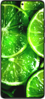 Силіконовий чехол Зелені часточки лимона для Motorola Edge 60 Pro 5G - 852u-4020 изображение 