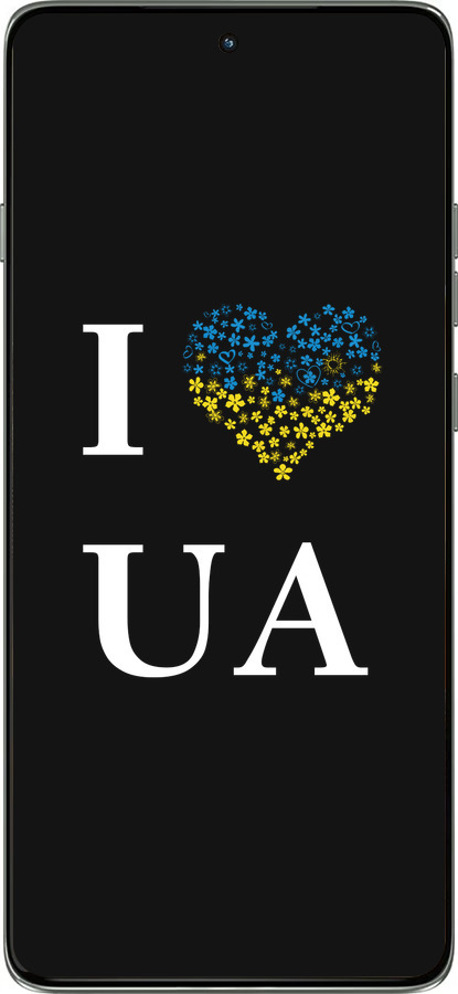 Силиконовый чехол I love UA для Motorola Edge 60 Pro 5G - 1112u-4020 изображение 