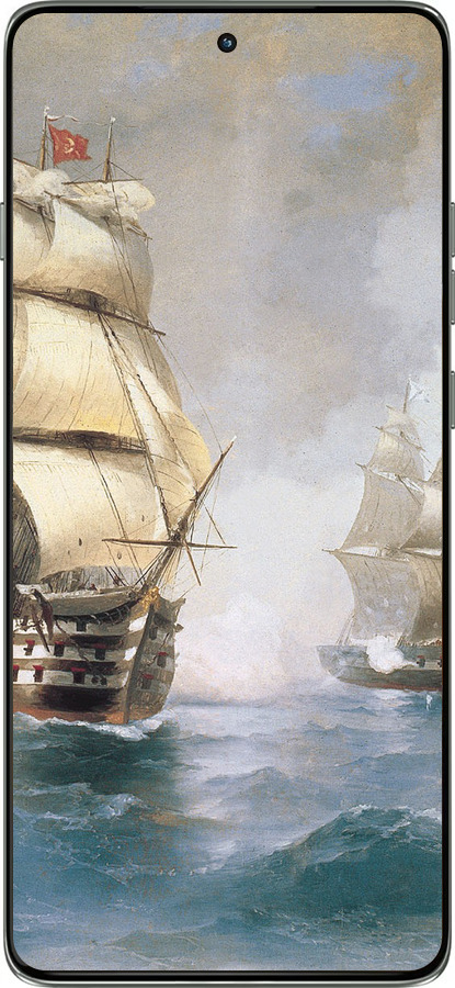 Силиконовый чехол Айвазовский. Корабли для Motorola Edge 60 Pro 5G - 160u-4020 изображение 