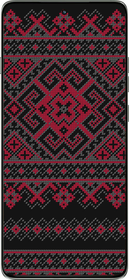 Силіконовий чехол Вишиванка 52 для Motorola Edge 60 Pro 5G - 1763u-4020 изображение 