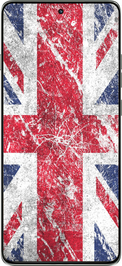 Силиконовый чехол Флаг Великобритании 1 для Motorola Edge 60 Pro 5G - 386u-4020 изображение 