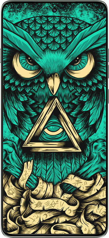 Силіконовий чехол Сова Арт-тату для Motorola Edge 60 Pro 5G - 3971u-4020 изображение 