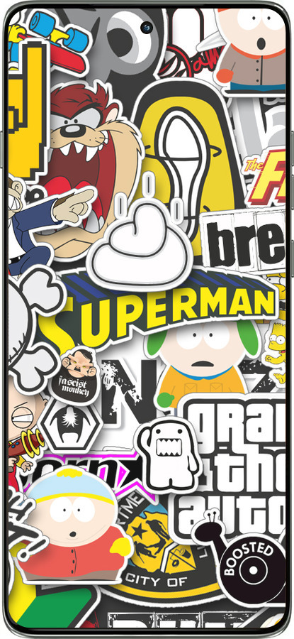 Силиконовый чехол Popular logos для Motorola Edge 60 Pro 5G - 4023u-4020 изображение 