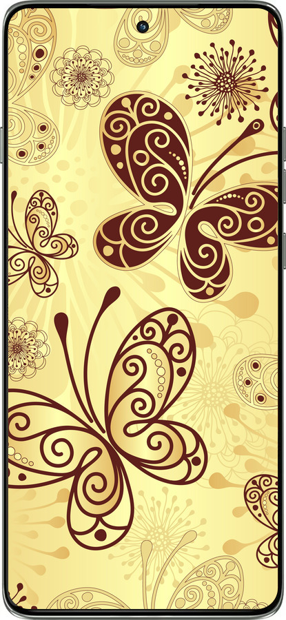 Силиконовый чехол Красивые бабочки для Motorola Edge 60 Pro 5G - 4170u-4020 изображение 