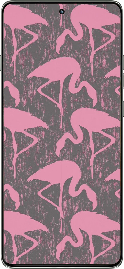 Силиконовый чехол Vintage-Flamingos для Motorola Edge 60 Pro 5G - 4171u-4020 изображение 