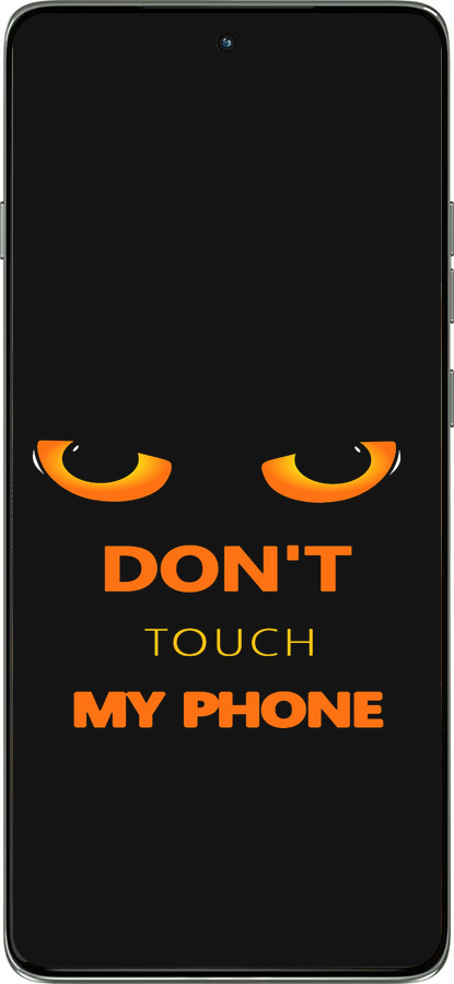 Силиконовый чехол Don't touch the phone для Motorola Edge 60 Pro 5G - 4261u-4020 изображение 
