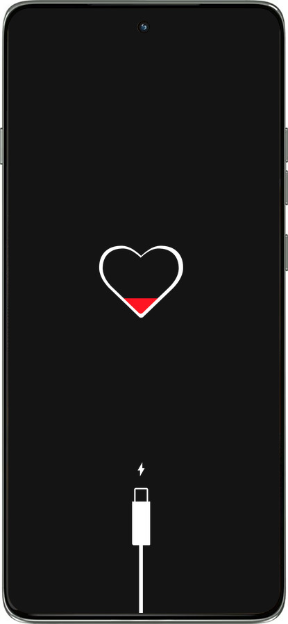 Силиконовый чехол Подзарядка сердца для Motorola Edge 60 Pro 5G - 4274u-4020 изображение 