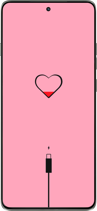 Силиконовый чехол Подзарядка сердца1 для Motorola Edge 60 Pro 5G - 4275u-4020 изображение 