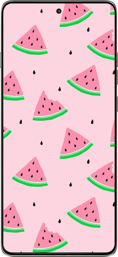 Силиконовый чехол Розовый арбуз для Motorola Edge 60 Pro 5G - 4314u-4020 изображение 