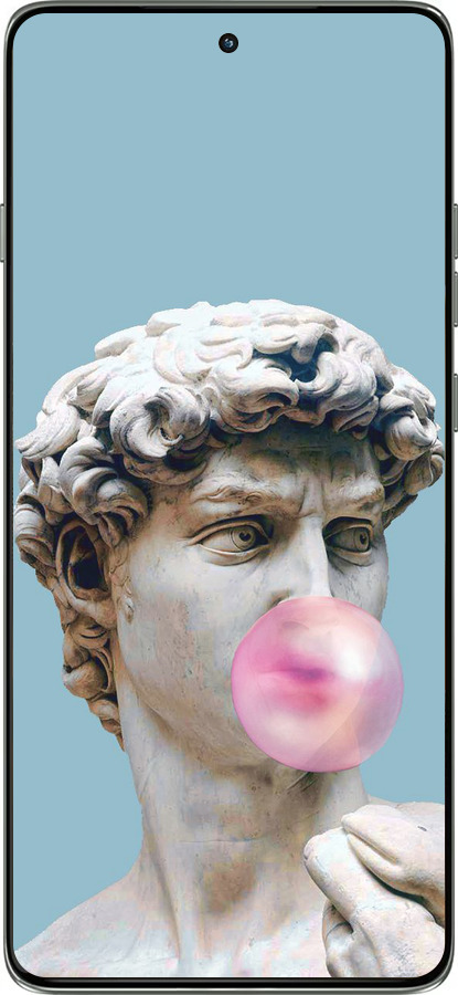 Силіконовий чехол Мікеланджело для Motorola Edge 60 Pro 5G - 4500u-4020 изображение 