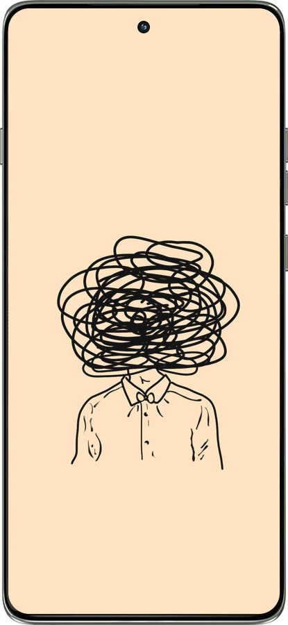 Силиконовый чехол Мысли для Motorola Edge 60 Pro 5G - 4568u-4020 изображение 