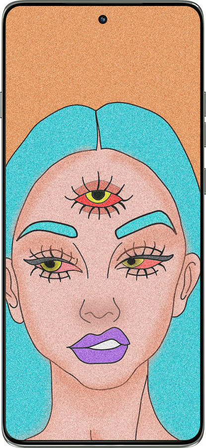 Силиконовый чехол Девушка рисунок для Motorola Edge 60 Pro 5G - 4576u-4020 изображение 