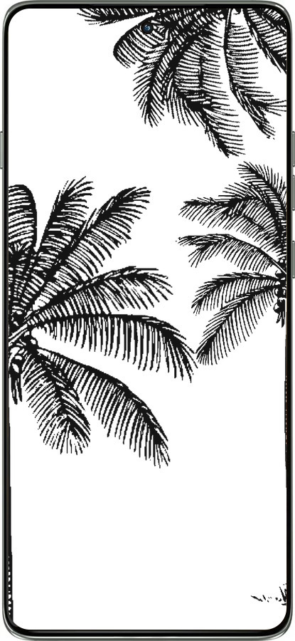 Силиконовый чехол Пальмы1 для Motorola Edge 60 Pro 5G - 4634u-4020 изображение 