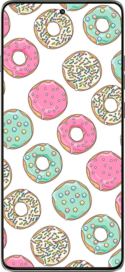 Силиконовый чехол Пончики 1 для Motorola Edge 60 Pro 5G - 4657u-4020 изображение 