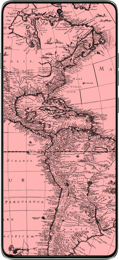 Силиконовый чехол Карта для Motorola Edge 60 Pro 5G - 4794u-4020 изображение 