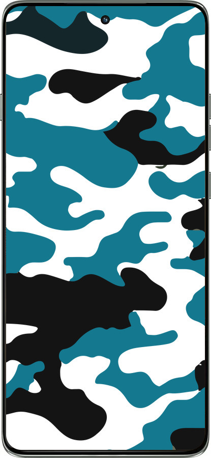 Силиконовый чехол Камуфляж прозрачный фон для Motorola Edge 60 Pro 5G - 4877u-4020 изображение 
