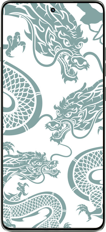 Силиконовый чехол Дракон для Motorola Edge 60 Pro 5G - 5476u-4020 изображение 