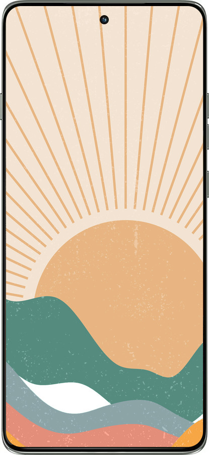 Силиконовый чехол Горы и солнце v2 для Motorola Edge 60 Pro 5G - 5488u-4020 изображение 
