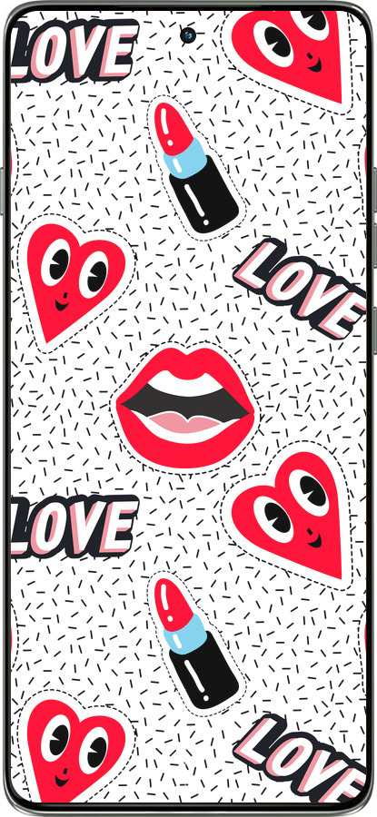 Силиконовый чехол Стикеры v3 для Motorola Edge 60 Pro 5G - 5502u-4020 изображение 