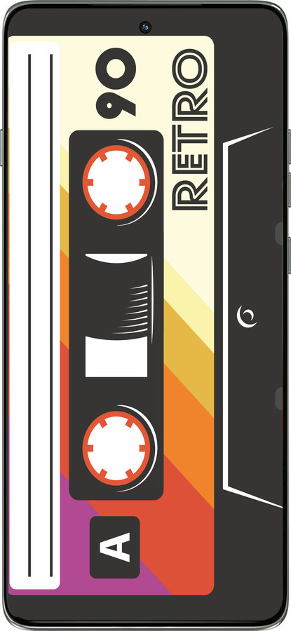 Силиконовый чехол Кассета с90 v4 для Motorola Edge 60 Pro 5G - 5532u-4020 изображение 