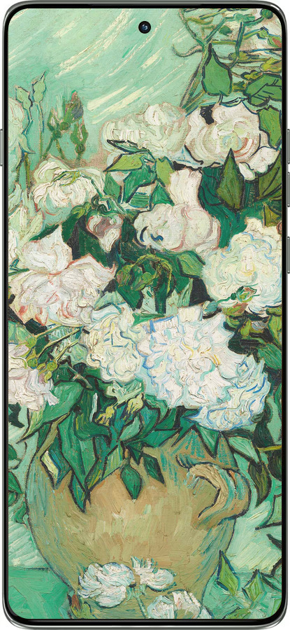 Силиконовый чехол Винсент Ван Гог. Ваза с розами для Motorola Edge 60 Pro 5G - 5543u-4020 изображение 