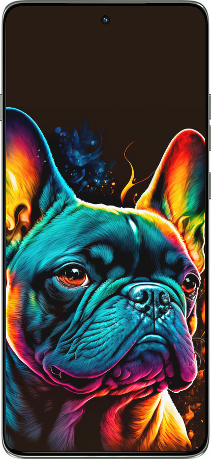 Силиконовый чехол Яркий бульдог для Motorola Edge 60 Pro 5G - 5547u-4020 изображение 