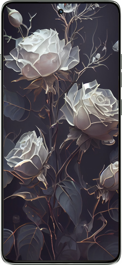 Силіконовий чехол Троянди 2 для Motorola Edge 60 Pro 5G - 5550u-4020 изображение 