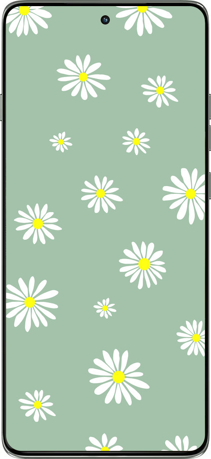 Силиконовый чехол Ромашки v4 для Motorola Edge 60 Pro 5G - 5603u-4020 изображение 