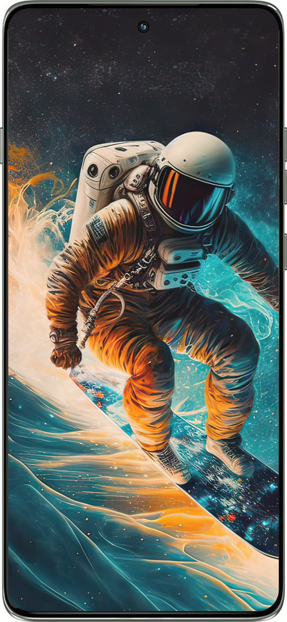 Силиконовый чехол Сноубордист для Motorola Edge 60 Pro 5G - 5604u-4020 изображение 