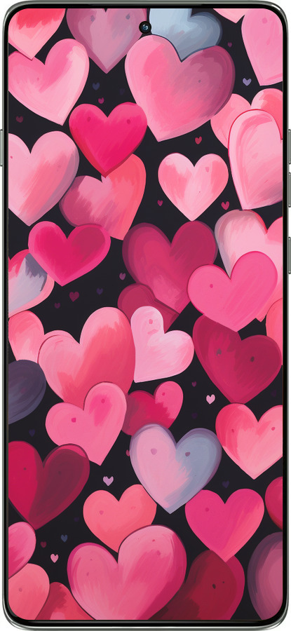 Силіконовий чехол Сердечка 4 для Motorola Edge 60 Pro 5G - 5662u-4020 изображение 