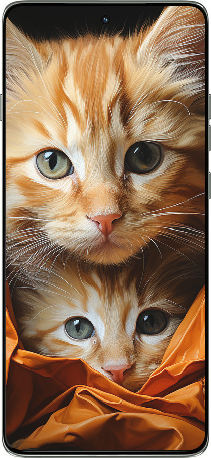 Силиконовый чехол Котики 2 для Motorola Edge 60 Pro 5G - 5664u-4020 изображение 