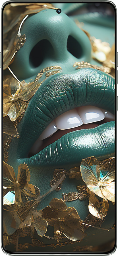 Силиконовый чехол Губы 2 для Motorola Edge 60 Pro 5G - 5667u-4020 изображение 