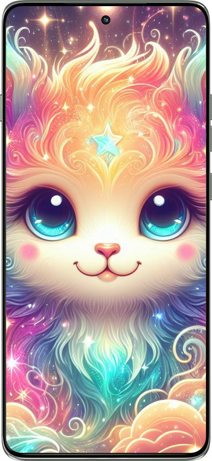 Силиконовый чехол Сказочный котенок для Motorola Edge 60 Pro 5G - 5813u-4020 изображение 