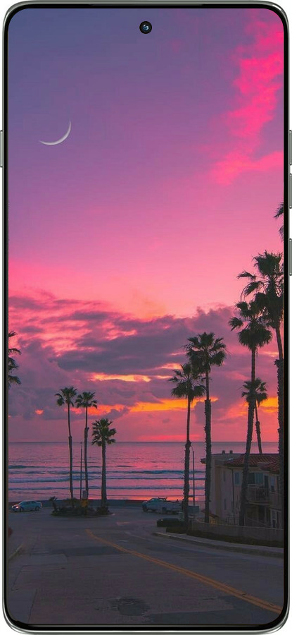 Силиконовый чехол Пальмы для Motorola Edge 60 Pro 5G - 5873u-4020 изображение 