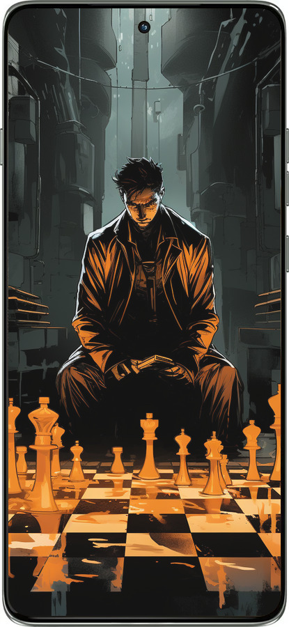 Силиконовый чехол Шахматы для Motorola Edge 60 Pro 5G - 5951u-4020 изображение 