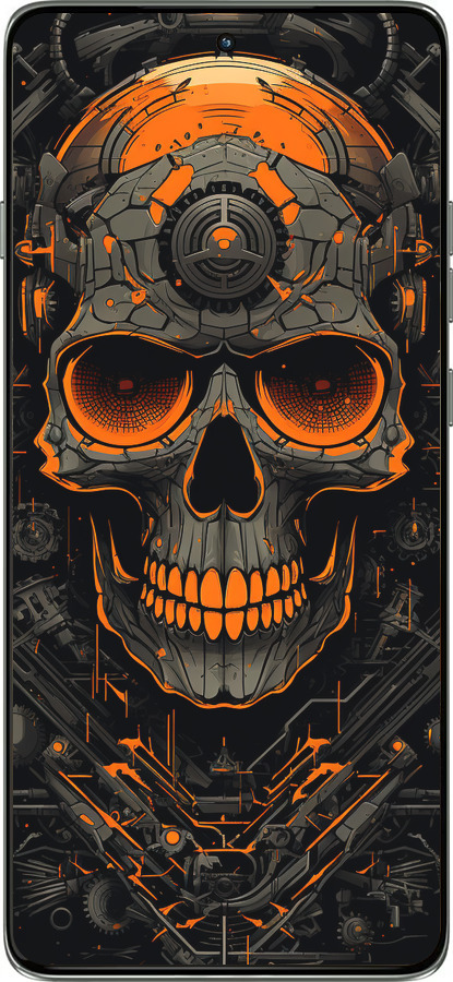 Силиконовый чехол Череп для Motorola Edge 60 Pro 5G - 5952u-4020 изображение 