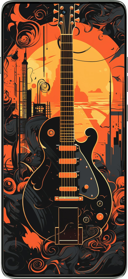 Силиконовый чехол Гитара для Motorola Edge 60 Pro 5G - 5957u-4020 изображение 