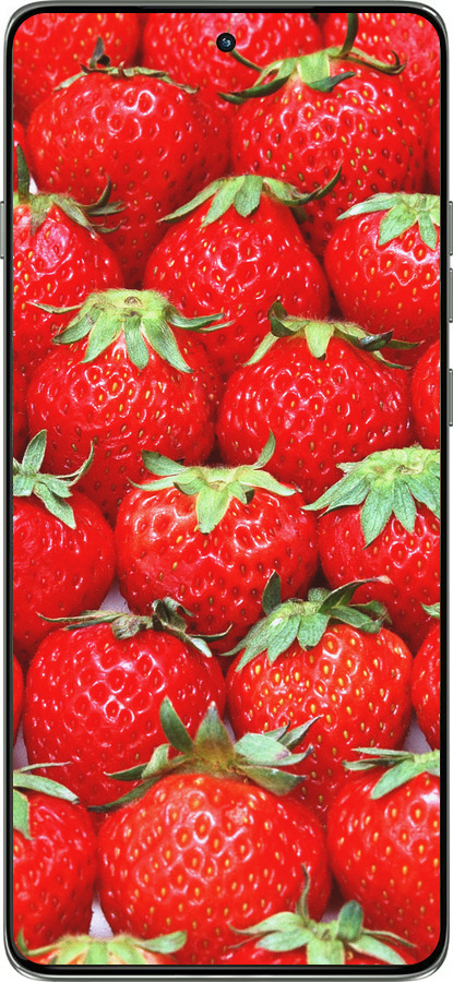 Силиконовый чехол Клубника для Motorola Edge 60 Pro 5G - 6020u-4020 изображение 