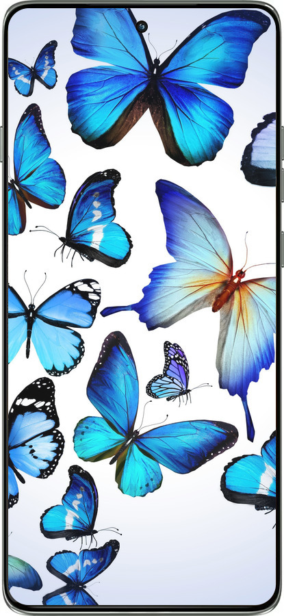 Силиконовый чехол Бабочки для Motorola Edge 60 Pro 5G - 6023u-4020 изображение 