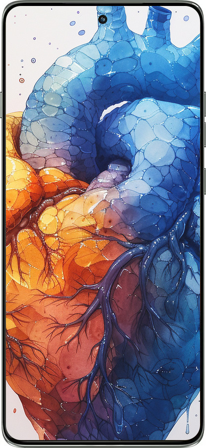 Силіконовий чехол Арт-серце для Motorola Edge 60 Pro 5G - 6034u-4020 изображение 