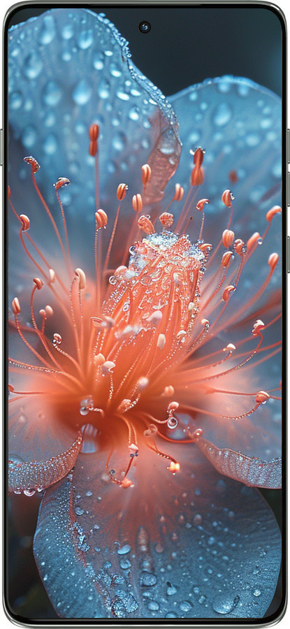 Силиконовый чехол Роса на цветке для Motorola Edge 60 Pro 5G - 6039u-4020 изображение 